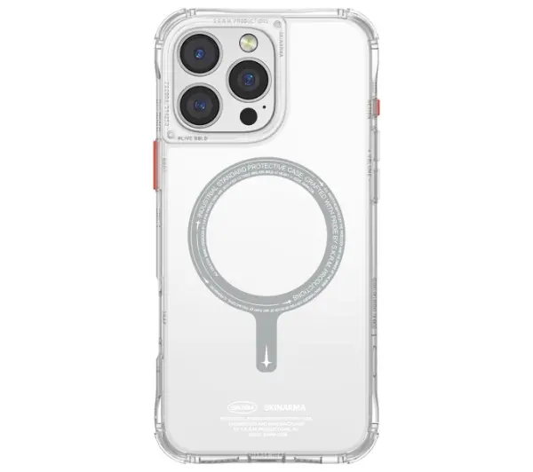 Skinarma Magnetic Charging do iPhone 16 Pro Max Przezroczysty