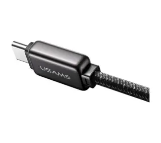 USAMS USB-C do USB-C 100W 1,2m Zinc Alloy Fast Charging Data Cable Meteor Series