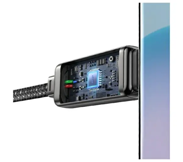 USAMS USB-C do USB-C 100W 1,2m Zinc Alloy Fast Charging Data Cable Meteor Series