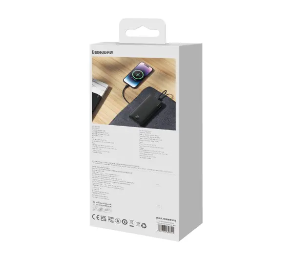Baseus PPQD090001 Airpow 10000mAh 20W Czarny