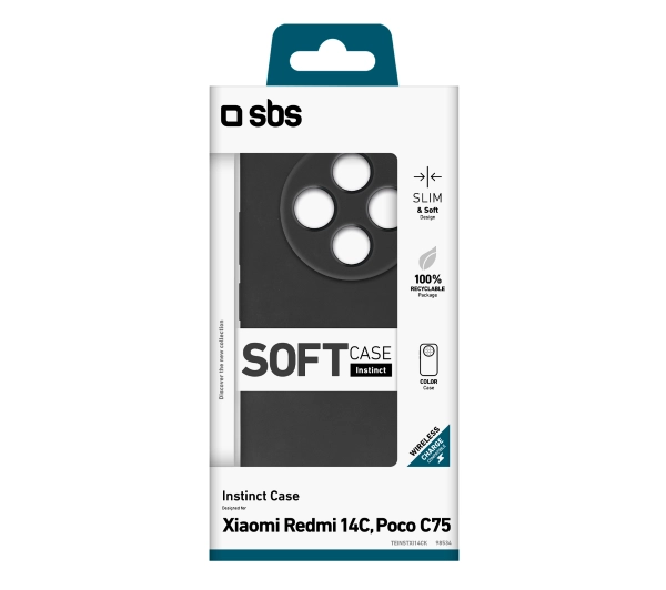 Etui SBS Instinct do Xiaomi Redmi 14C/Poco C75 Czarny