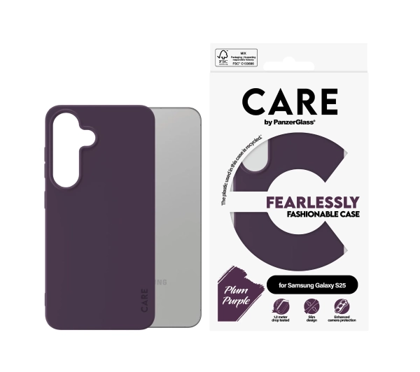 PanzerGlass Fearlessly Fashionable do Samsung Galaxy S25 Plus Fioletowy