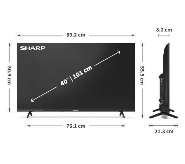 Sharp 40HA1705E 40" LED Full HD DVB-T2 - Kup na Raty - RRSO 0%