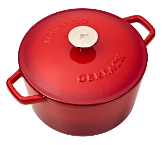 Gerlach Natur Iron Indukcja Żeliwo 3l Czerwony - Kup na Raty - RRSO 0%