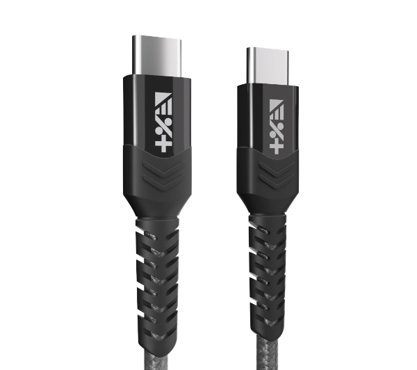 NEXT ONE Braided USB-C do USB-C 1,2m Szary