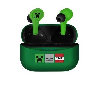 OTL Technologies Minecraft TWS Earphones Dla Dzieci Dokanałowe Bluetooth 5.3 Zielony - ⚡ BESTSELLERY ⚡