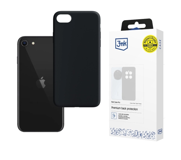3mk Matt Case Pro do iPhone SE 2020 Czarny