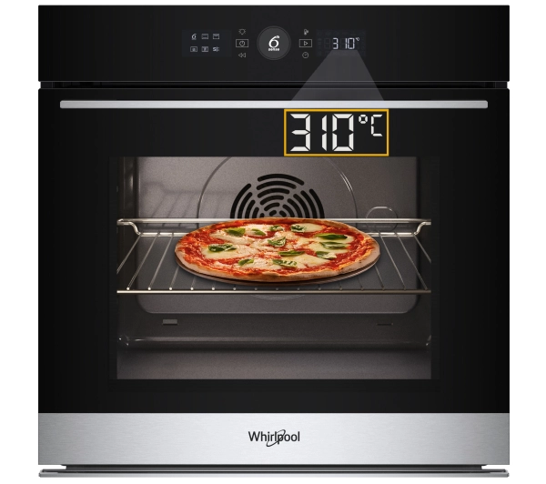 Piekarniki do zabudowy - Whirlpool WOI5S8PM1SXA Pizza 310C Termoobieg AirFry Inox