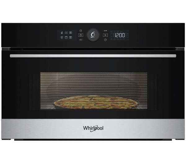 Kuchenki mikrofalowe do zabudowy - Whirlpool W5 Collection WMD54MX Crisp Grill Inox