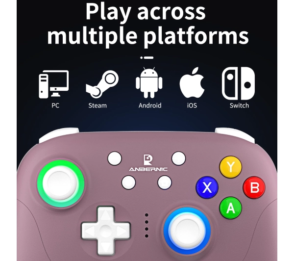 Anbernic RGP01 do PC, Steam, Android, iOS, Nintendo Switch Fioletowy