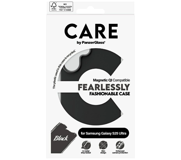 PanzerGlass CARE by Fashion QI do Samsung Galaxy S25 Ultra Czarny