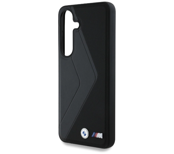 BMW Leather Oversized Stripes MagSafe do Galaxy S25 Czarny