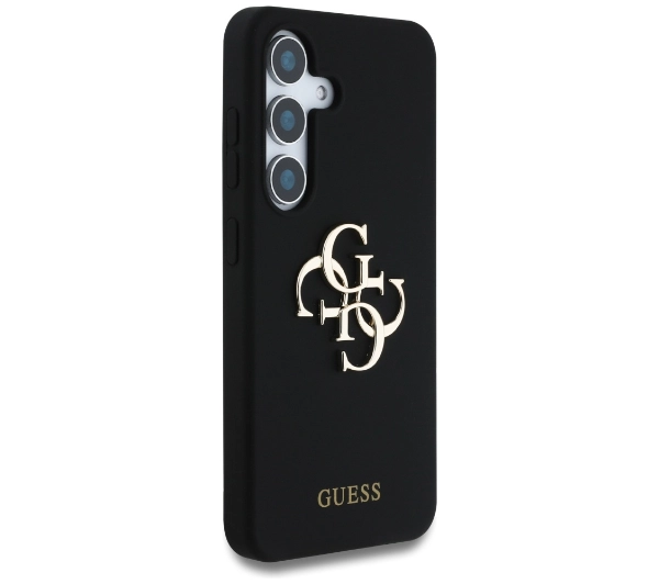 Guess Silicone Big 4G Logo Bottom Script Galaxy S25 Czarny