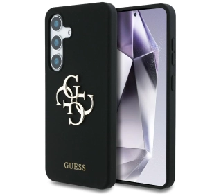 Guess Silicone Big 4G Logo Bottom Script Galaxy S25 Czarny
