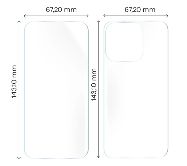 Bizon na tył i przód Hydrogel Pack do iPhone 15 Pro
