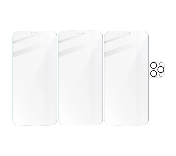 Bizon 3x szkło + szybka na aparat Clear 2 Pack do iPhone 12 Pro