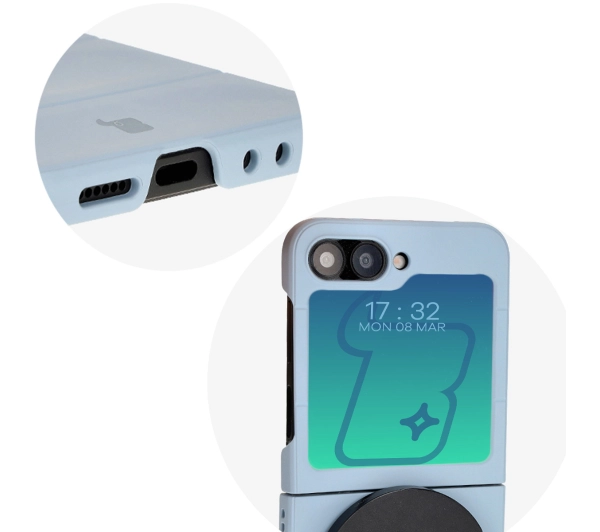 Bizon Tur do Samsung Galaxy Z Flip6 Light Blue