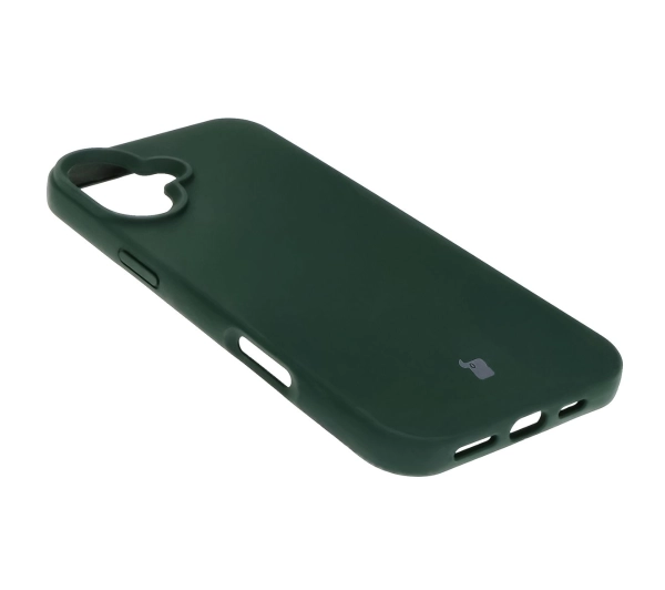 Bizon Silikonowe Soft do iPhone 16 Plus Ciemnozielony