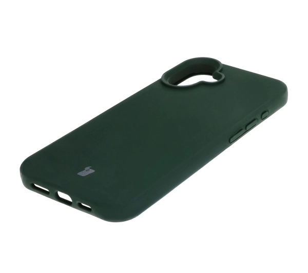 Bizon Silikonowe Soft do iPhone 16 Plus Ciemnozielony