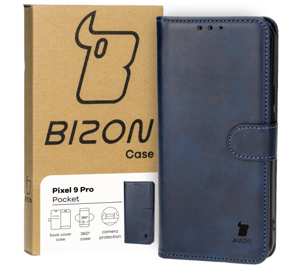 Bizon z klapką Pocket do Google Pixel 9 Pro XL Granatowy