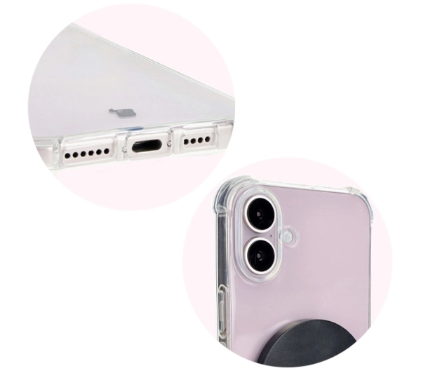 Bizon Elastyczne Salpa do iPhone 16 Plus Przezroczysty