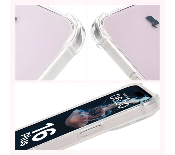 Bizon Elastyczne Salpa do iPhone 16 Plus Przezroczysty