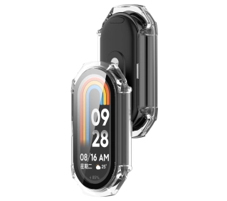 Bizon ze szkłem do Xiaomi Smart Band 9 Przezroczysty