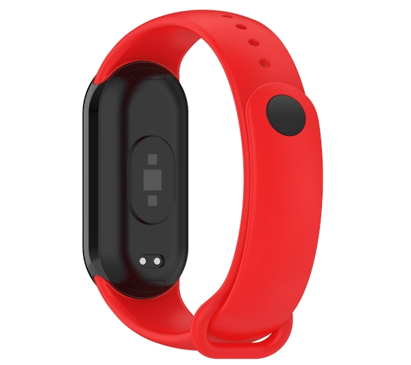 Bizon Strap Watch Dots do Xiaomi Smart Band 9 / 9 NFC / 8 Czerwony