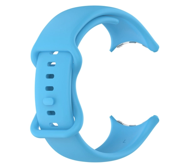 Bizon Strap Watch Silicone S 41mm do Google Pixel Watch 3/Watch 2/Watch 1 Niebieski
