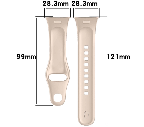 Bizon Strap Watch Dots do Xiaomi Redmi Watch 3 Beżowy