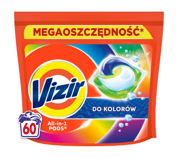 Kapsułki do prania VIZIR All In 1 Pods Color - 60 szt.
