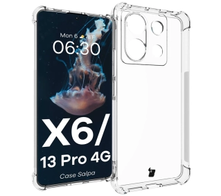 Bizon Elastyczne Salpa do Poco X6 / Xiaomi Redmi Note 13 Pro 5G Przezroczysty