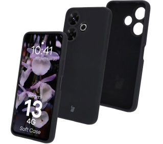 Bizon Silikonowe Soft do Xiaomi Redmi 13 4G Czarny