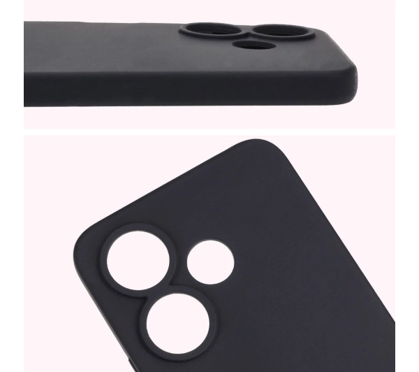 Bizon Silikonowe Soft do Xiaomi Redmi 13 4G Czarny