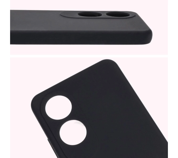 Bizon Silikonowe Soft do Oppo A60 4G Czarny
