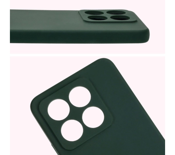 Bizon Silikonowe Soft do Xiaomi 14T Ciemnozielony
