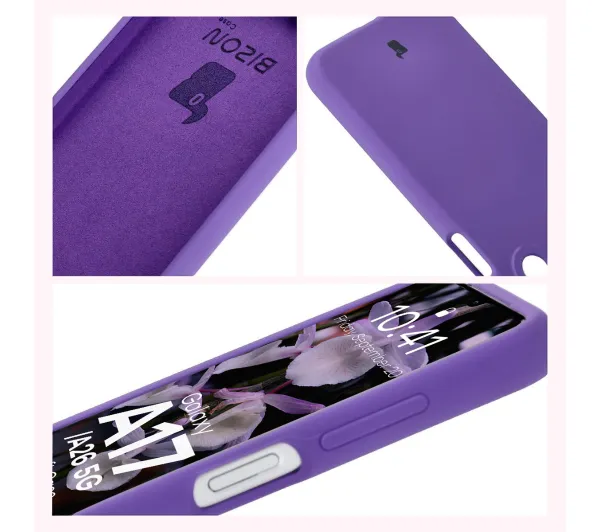 Bizon Silikonowe Soft do Galaxy A26 5G Fioletowy