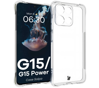Bizon Elastyczne Salpa do Motorola Moto G15 / G15 Power Przezroczysty