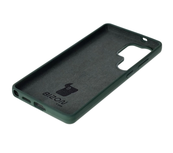 Bizon Silikonowe Soft do Galaxy S25 Ultra Ciemnozielony