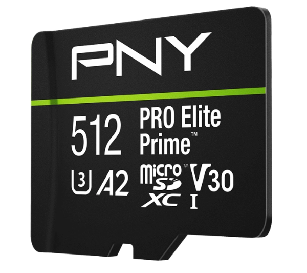 PNY microSDXC PRO Elite Prime 512GB 200/150 MB/s V30 A2