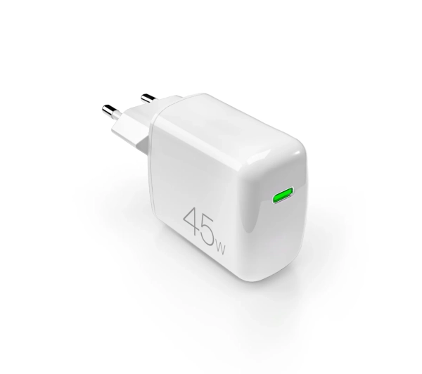 Ładowarka sieciowa Puro Super Mini 45W PD GaN USB-C - biała