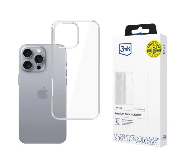 3mk Clear Case do iPhone 16 Pro Przezroczysty