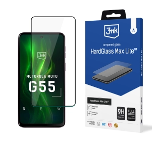 3mk HardGlass Max Lite Black do Motorola Moto G55 5G