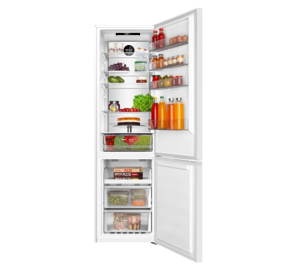 Amica FK3706D.2DFWiC (C) Pełny No Frost 200cm Komora świeżości Biały Inox - TRZECI -55%, ALBO 5-TY ZA 1ZŁ - Kup na Raty - RRSO 0%