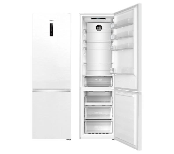 Amica FK3706D.2DFWiC (C) Pełny No Frost 200cm Komora świeżości Biały Inox - TRZECI -55%, ALBO 5-TY ZA 1ZŁ - Kup na Raty - RRSO 0%