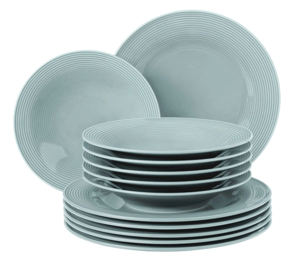 Zastawa stołowa - Seltmann Beat Color Glaze 12 elementów Niebieski