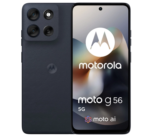 Motorola moto g56 5G 8/256GB Funkcje AI  6,72" 120Hz 50Mpix Black Oyster