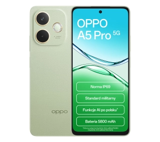 OPPO A5 Pro 5G 8/256GB Funkcje AI 6,6" 120Hz 50Mpix Zielony - Kup na Raty - RRSO 0%