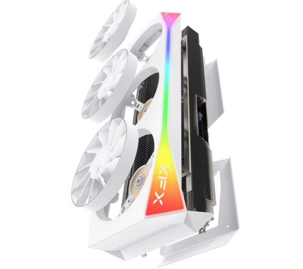 XFX Mercury Radeon RX 9070 XT OC White Magnetic Air Edition RGB 16GB GDDR6 256bit FSR - Kup na Raty - RRSO 0%