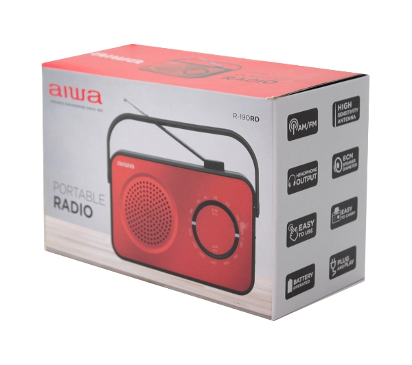 Aiwa R-190RD Radio FM Czerwony